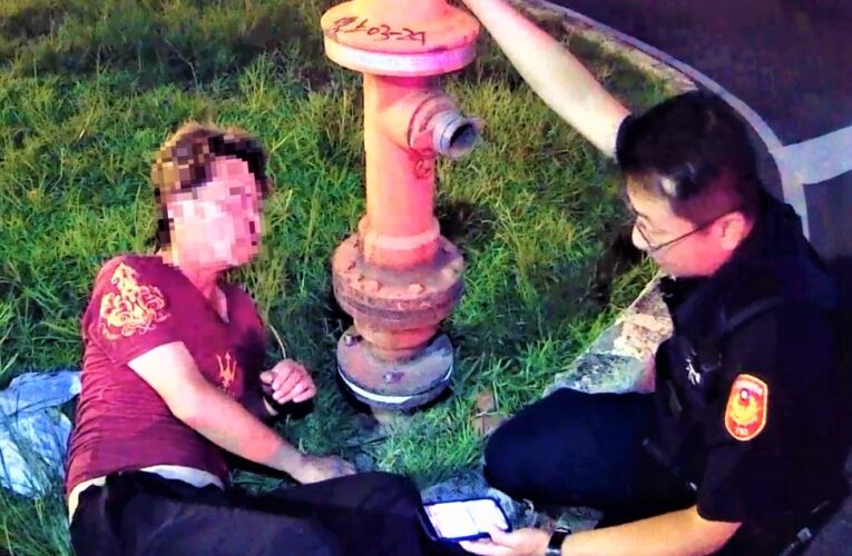 安全島當床睡　北興警關懷醉男載返家