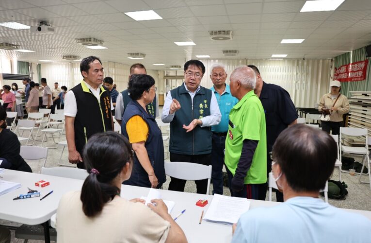 關心風災重建進度　黃偉哲赴鹽水慰勞人員並參與武廟祝壽大典祈福