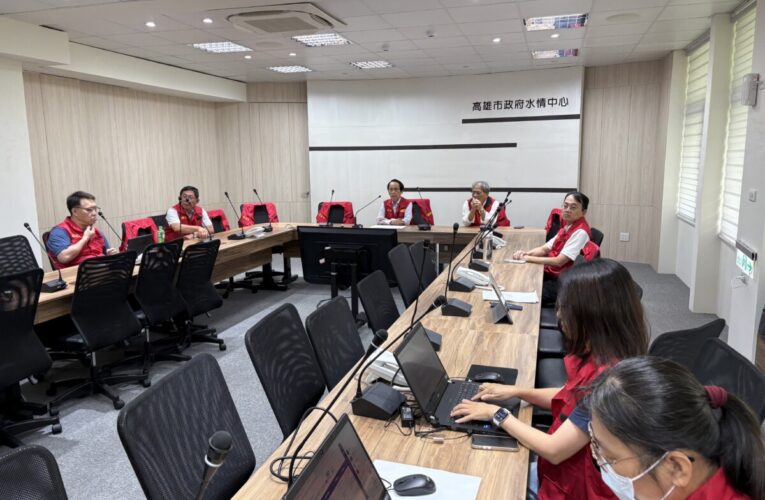 高市副市長林欽榮關心「丹娜絲」颱風災後復原進度 視察北斗抽水站