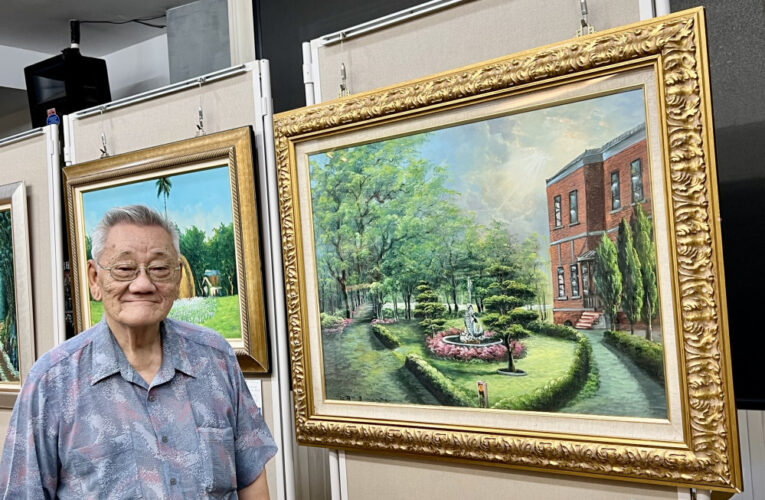 「速、簡、美」獨特風格，范春展油畫個展亮相