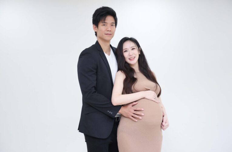 「蔡允潔」挺孕肚為紅心字會信義老人中心慶生做公益 ! 笑喊有機會現場生小孩