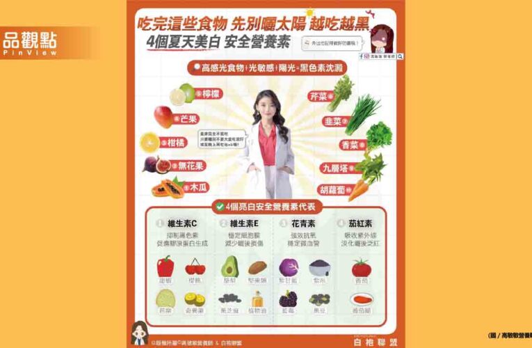 敏感體質又搭配每天大量高感光食物 膚色可能會黑很多階