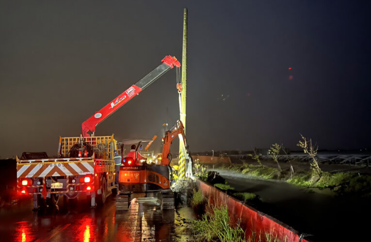 風災重創臺南 台電拚7/11完成修復主幹線