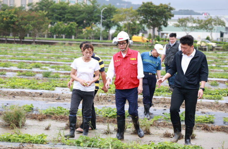 陳其邁市長前往產區勘災 指示加速辦理救助作業