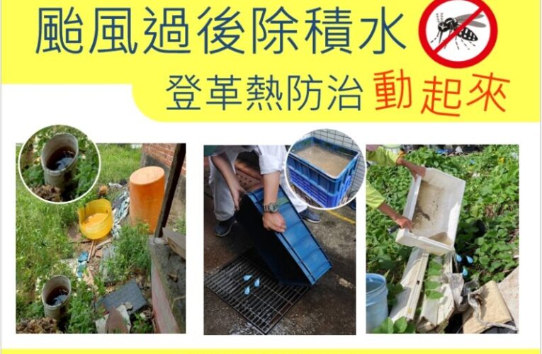 建築工地登革熱陽性率高　高市衛生局籲雨後一週防治關鍵權管單位加強巡檢