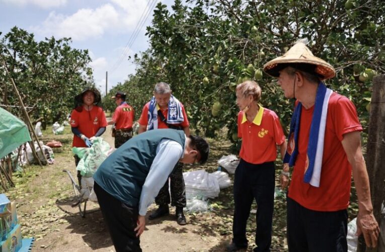 黃偉哲感謝桃園、高雄團隊及志工協助台南丹娜絲災後重建