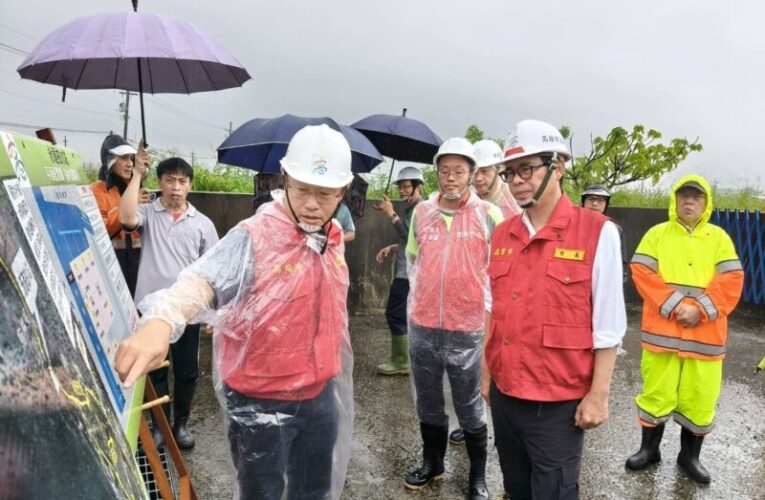 陳其邁市長視察茄萣、永安、彌陀與梓官沿海防汛整備　要求側溝排水通暢全面戒備