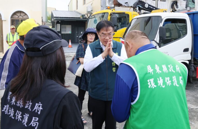 勘災不停歇　黃偉哲親赴鹽水感謝屏東、高雄支援災區復原