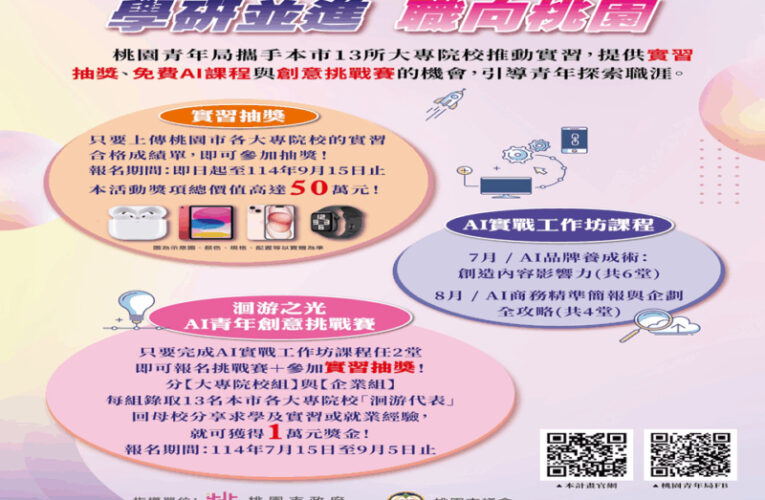 桃青局職涯四階段整合計畫　培育具備戰力的新世代職場人才