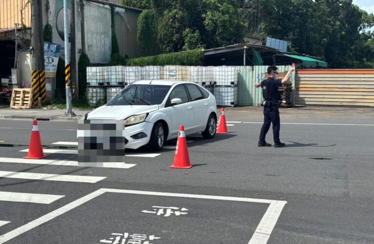 岡山警處理車禍意外逮獲神色慌張通緝犯