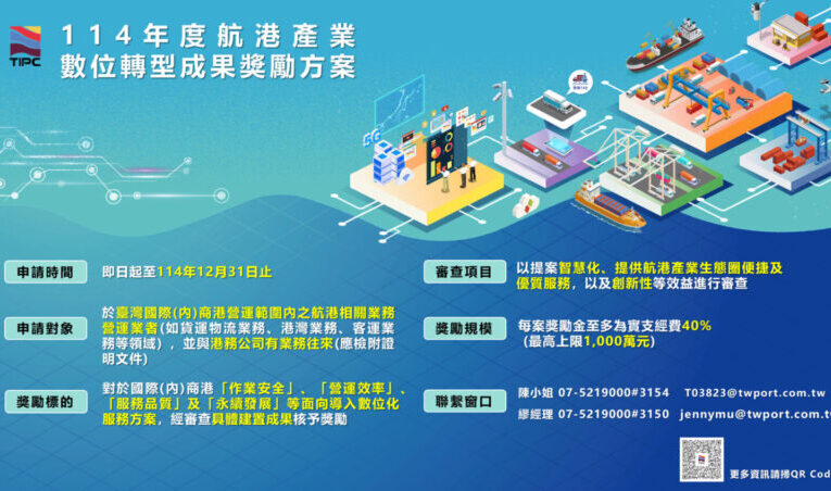 臺灣港務公司力挺航港數位轉型 千萬補助開放申請！投資效益翻四倍