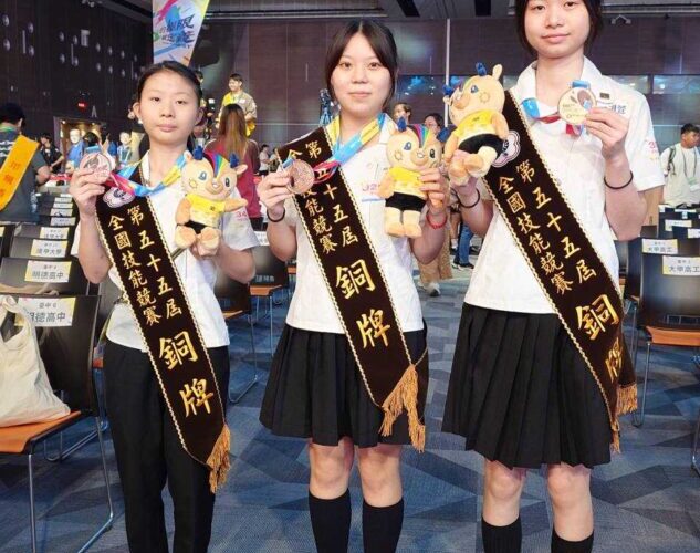 台中技職教育再傳捷報！全國技能競賽勇奪23面獎牌、56人登技能競賽英雄榜