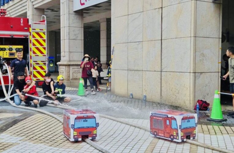 台中市暑期消防營熱血開跑　學童化身超級英雄守護家園