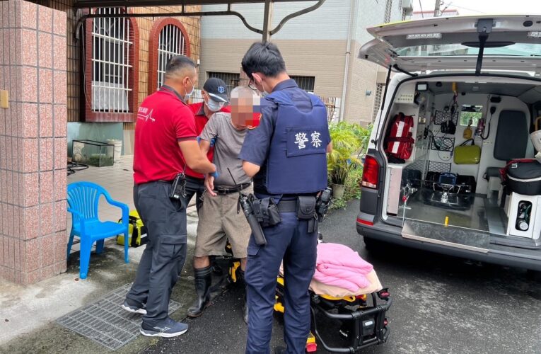 騎車外出不適路倒　八掌警迅速協助送醫