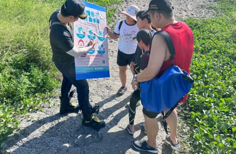 高雄消防局永安分隊設防溺宣導站 強化暑期水域安全