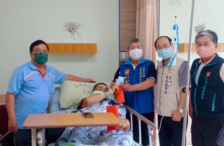臺南榮服處結合地方社團 關懷慰助住院榮民