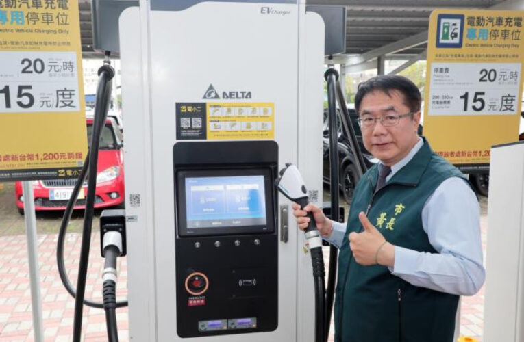 南市充電樁建置預計年底達1千槍 黃偉哲：期37區均有充電樁