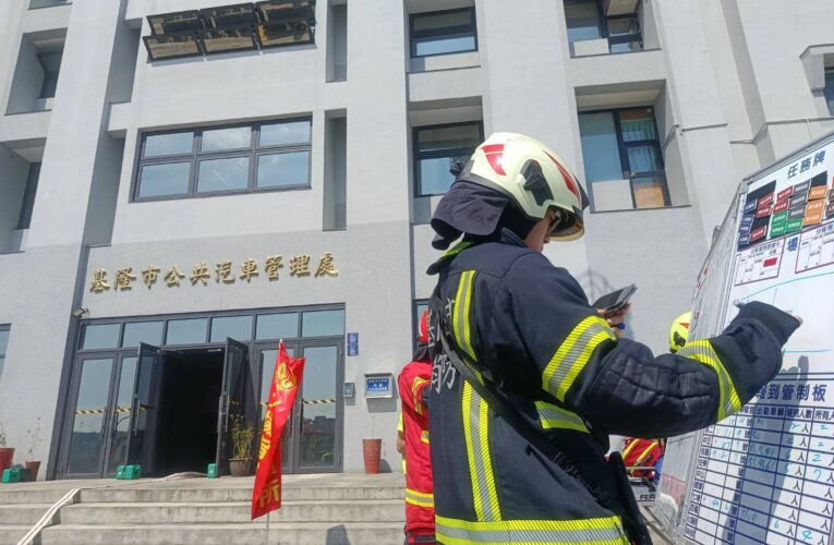 長距離佈線實兵驗證搶救　基隆警消大樓火災演練強化救災應變