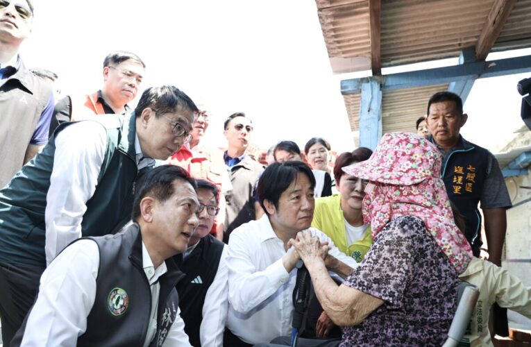 賴總統赴台南七股、將軍區視察災後復原 肯定台南市府團隊努力盼汲取經驗建立機制