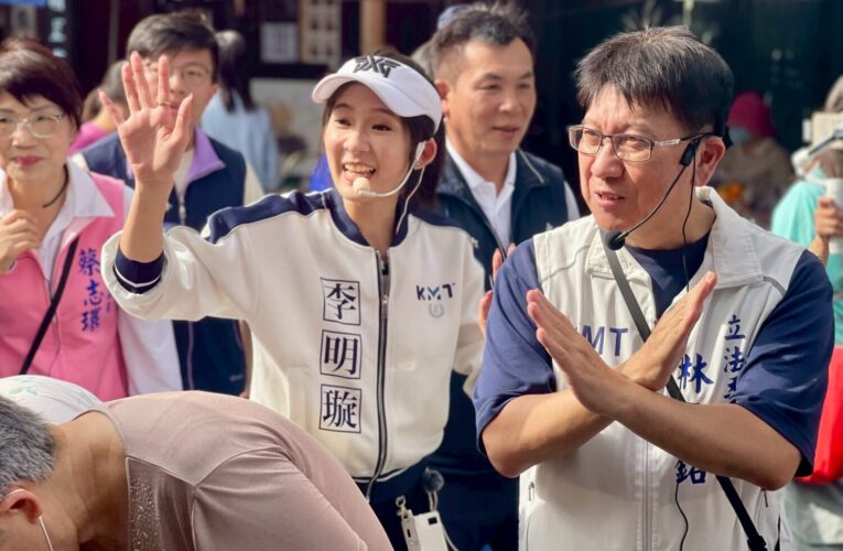 藍白攜手市場掃街　林思銘籲823團結反惡罷、守護家園