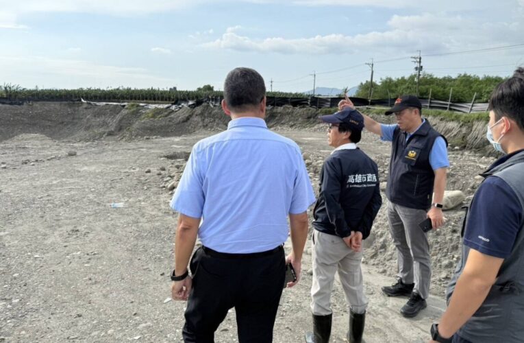 杜絕不法盜採農地砂石！ 林欽榮副市長率隊查勘美濃農地 啟動「密集地毯式巡查」