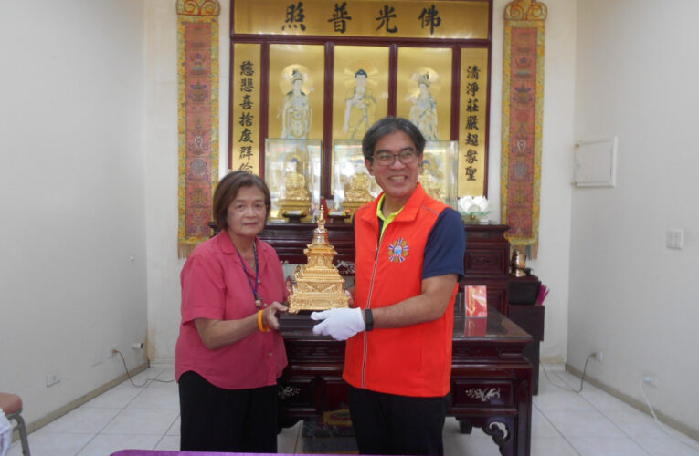 佳里榮家感謝諾那華藏精舍贈寶篋印塔 祈福護祐家區住民