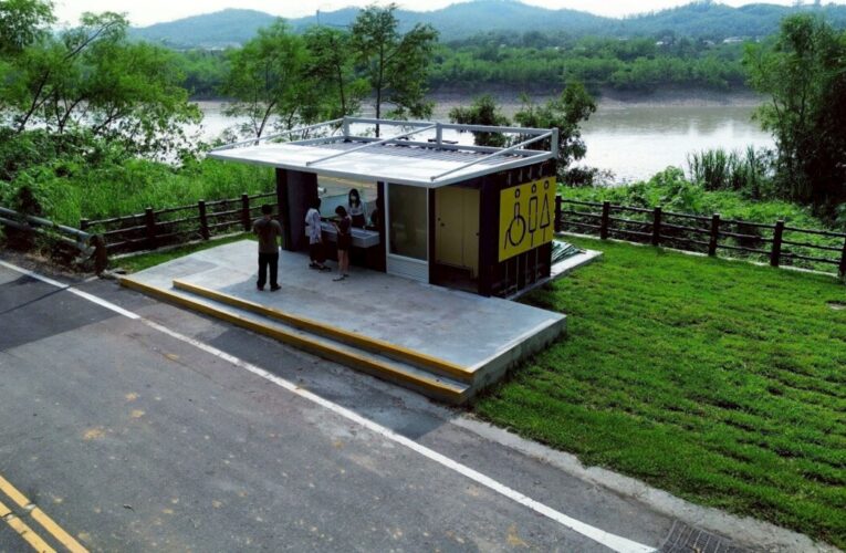旗尾山登山口公廁完工 健行族福音