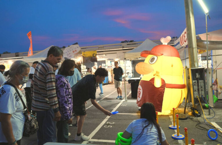 夜奇鴨快閃大東大東東夜市歡樂夏夜！黃偉哲現場發放限量夜市券