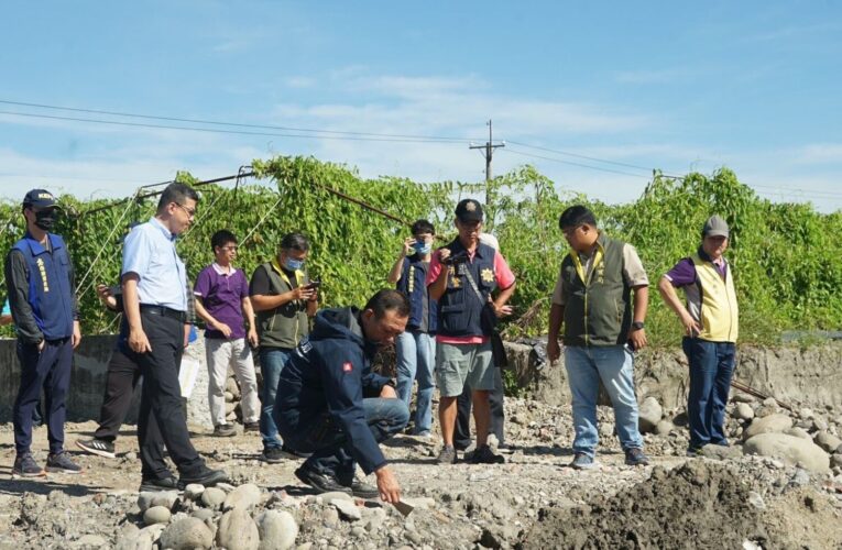 「密集地毯式巡查」不中斷　張家興副秘書長率隊查勘美濃盜採熱區　源頭監管查緝防堵不法