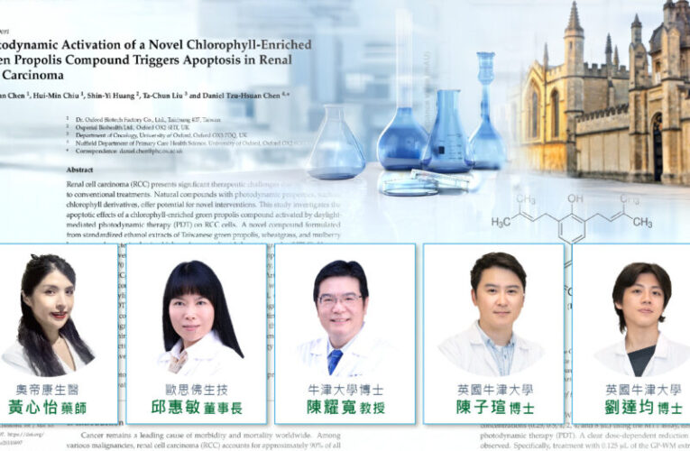 台灣發光GPDT光動能榮登IJMS 癌症國際分子科學期刊