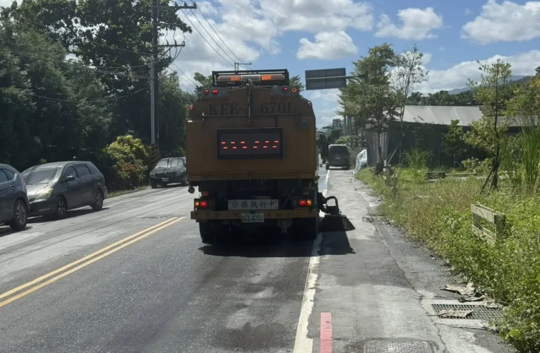 中市環保局跨縣市支援　花蓮光復災區清淤加速環境復原