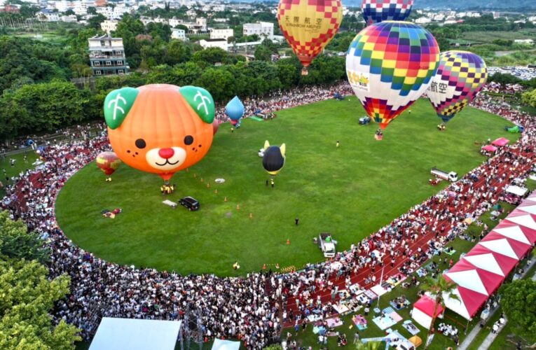 今夏最燃！台中石岡熱氣球3天湧31萬人次　民政局長：打造山城特色品牌