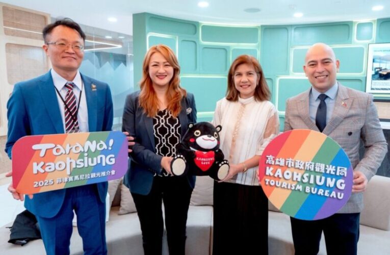 超萌高雄熊現身馬尼拉市中心櫥窗 續訪重量級單位 強化「Tara Na! Kaohsiung」高雄觀光品牌