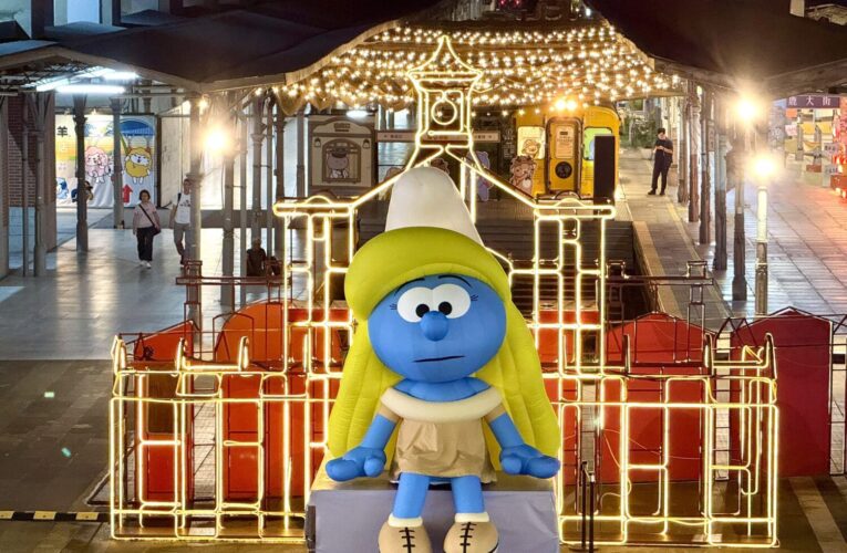 藍色小精靈快閃驚喜登場！　老爹與小美人陪你倒數2025台中國際踩舞嘉年華