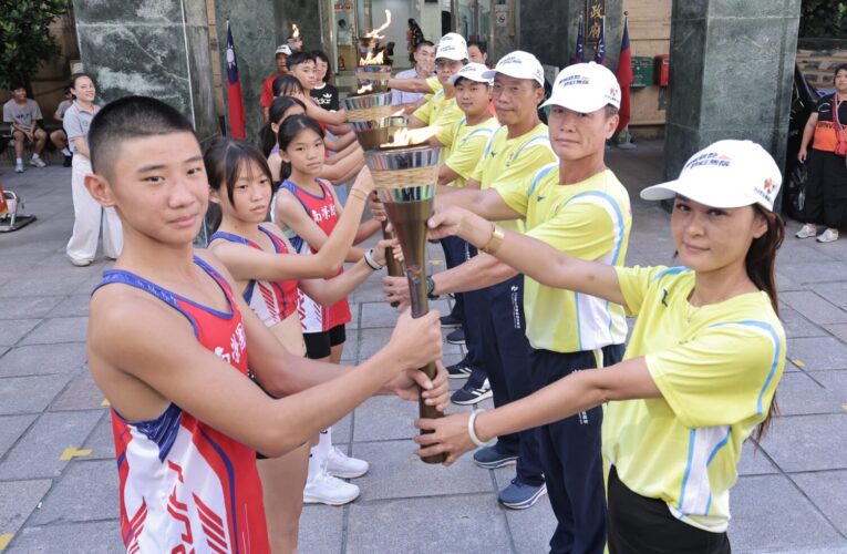 114年全國運動會聖火傳抵基隆　謝國樑率隊迎接盼選手再創佳績