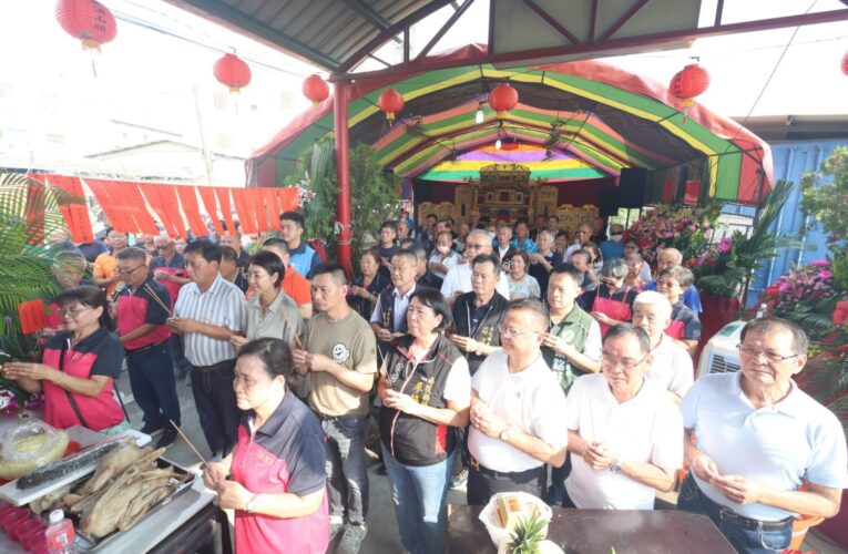 草屯番仔田稻香宮恭祝土地公聖誕千秋大典　信眾添油香全捐花蓮光復賑災