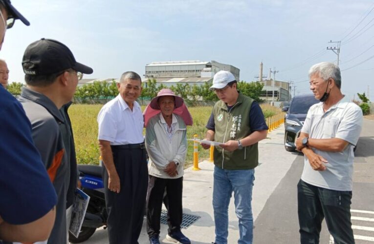 邱志偉大力爭取 路竹長興路側溝工程經費到位，今年底將動工