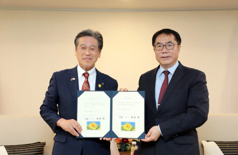 台南、那珂市互設紀念道路 深化友誼市交流