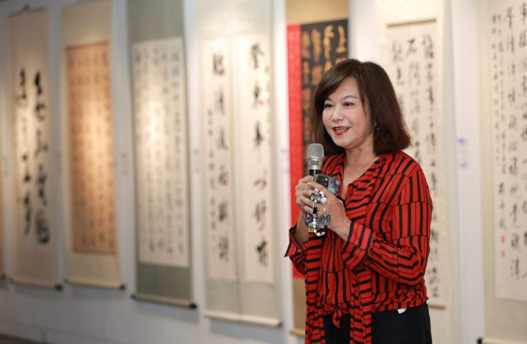基隆市書道會會員聯展開幕　邱佩琳肯定藝文傳承　推動書法教育向下扎根