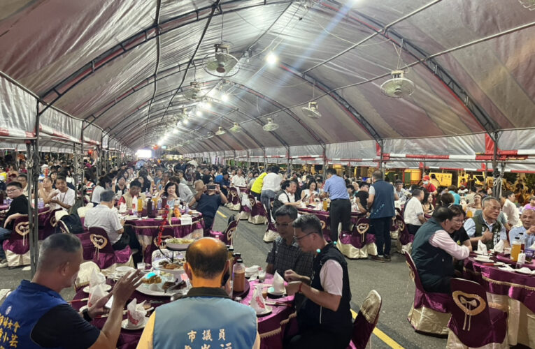 國華松王宴開桌 千人共饗辦桌美味