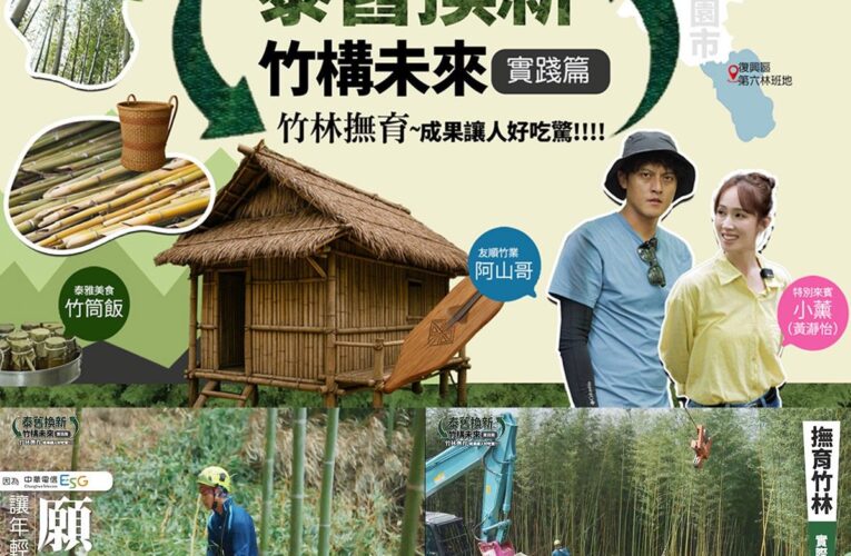 中華電信ESG「泰舊換新 竹構未來」助青年返鄉撫育竹林固碳愛地球