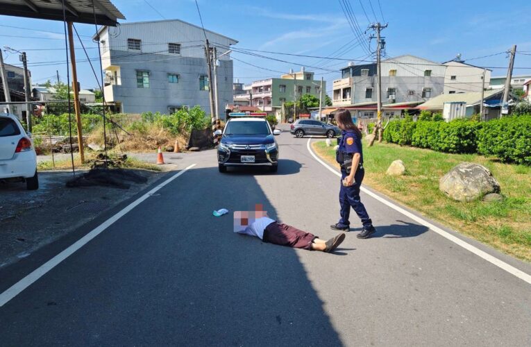 【老翁跌倒路中  中埔警即時救援】