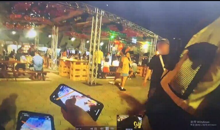 海風廣場女子遭噴不明液體   鹽埕警6小時速逮犯嫌