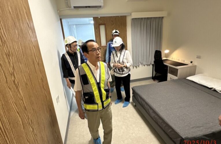 高雄市府大寮社宅工程進度超前  林副市長視察肯定宜居設計