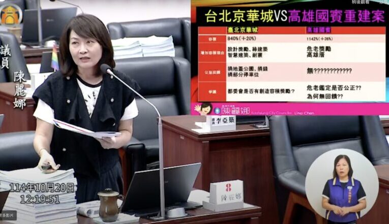國賓容積危老爭議　陳麗娜要求送國土署複查