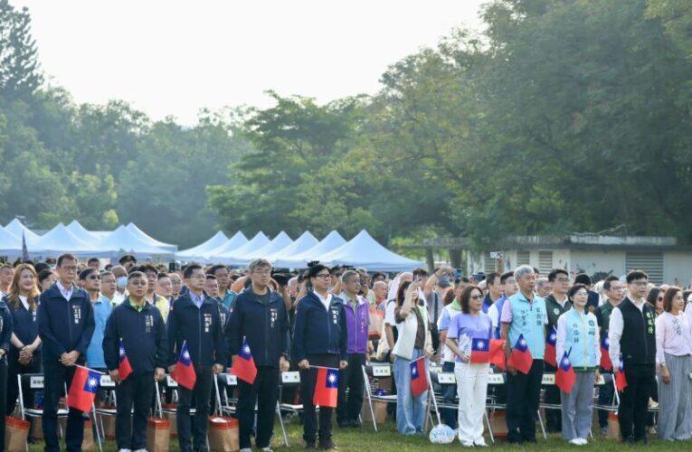 高雄國慶升旗移師澄清湖  陳其邁率市府團隊出席