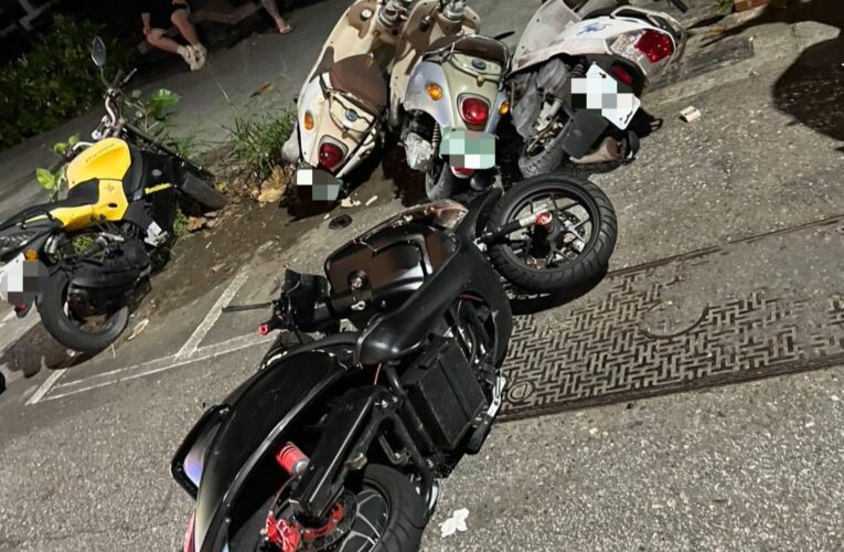 少年ㄟ!酒駕闖紅燈 遇警逃逸自摔 這下慘了