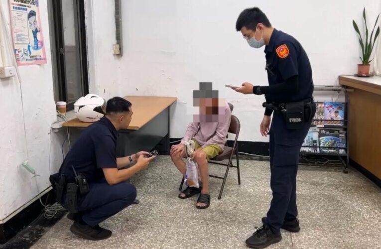 迷途老嬤「手提尿袋」橫跨3行政區4公里  西區所4警細心協助平安返家