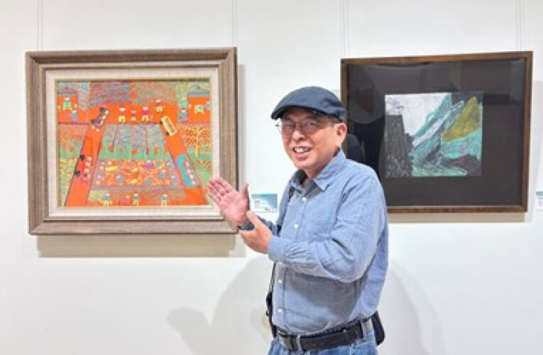 畫筆裡的青春少年兄！  中市「鳥魚‧魚鳥」黃票生特展  帶民眾重返藝術初心