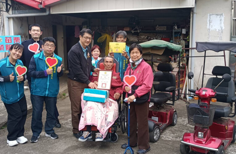 苗栗榮服處促成轄區榮民亡妻遺愛！協助身障老榮民就醫困境